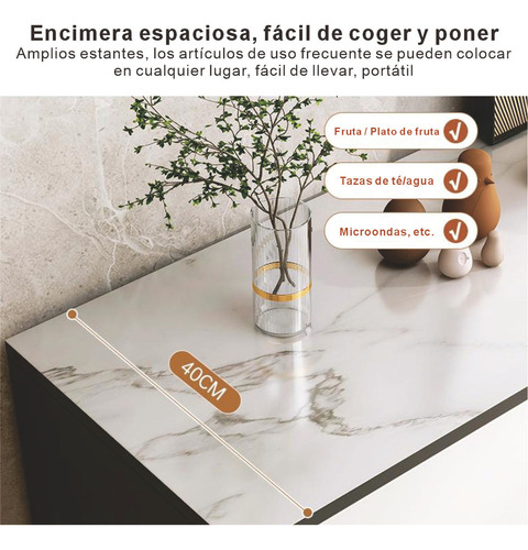 Aparador De Comoda Cocina Cajoneras Blanco De Madera Moderno