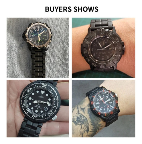 Para Pulseira De Relógio De Aço Inoxidável Integrada Luminox