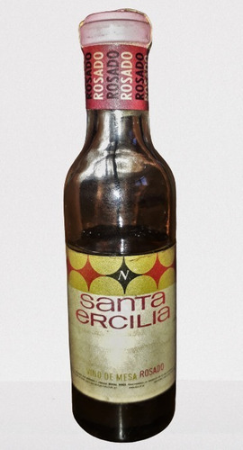 Botellita Miniatura Vino Rosado Santa Ercilia Cerrada