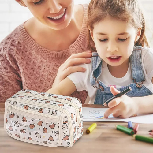 M Estuche Para Lápices Con Bonito Juego De Útiles Escolares