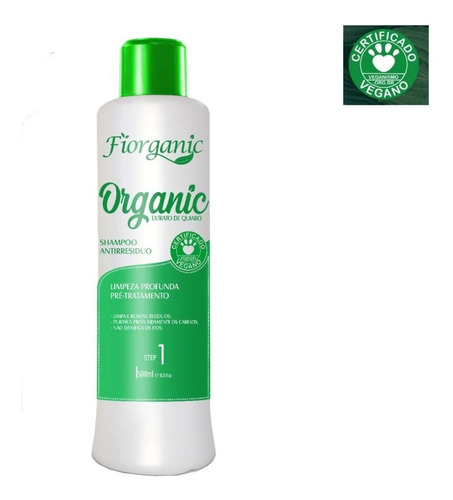 Shampoo Antirresíduo Quiabo E Argan 500ml - Fiorganic