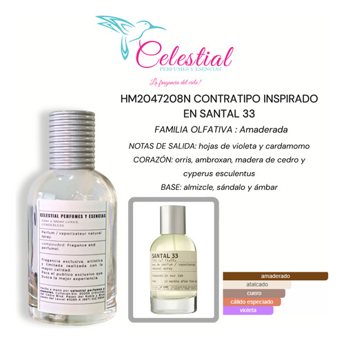Perfume Santal 33 Celestial Elixir 100ml