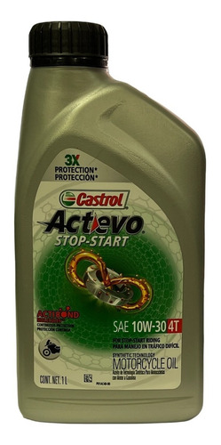 Aceite Castrol Actevo Part 10w30  1 Unidad Semi-sintético