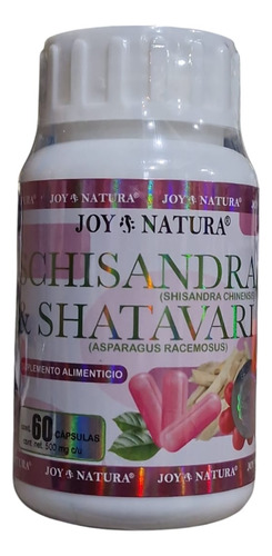 Schisandra + Shatavari 60 Caps Joy Natura Sabor Sin Sabor
