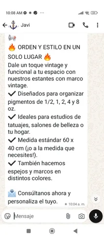 Vendo Vitrina Artesanal Para Comercio De Tattoo Barbería Vin