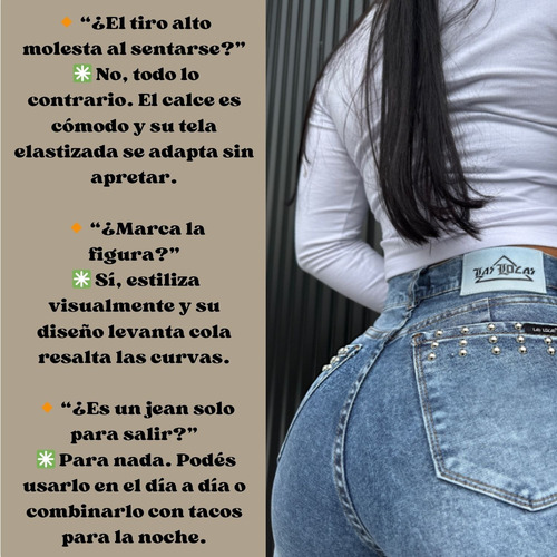 Jean Las Locas Chupin Original Levanta Cola Super Elastizado