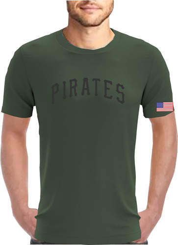 Playera Beisbol Piratas Pirates De Pittsbugh Navy Militar
