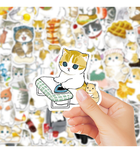 Pegatinas Estéticas De Gato De Dibujos Animados Para Niños