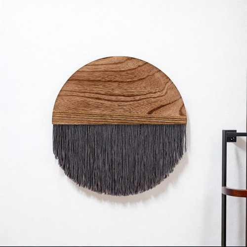 Tapiz Bohemio Con Flecos Para Colgar En La Pared De Gris