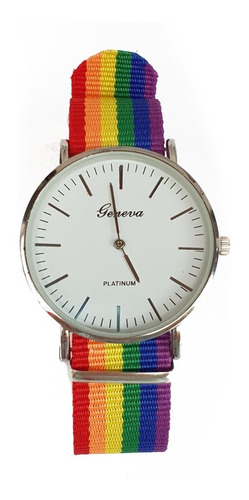 Reloj Pulsera Extensible Arcoíris Lgbt Orgullo Gay Colores