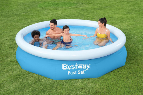 Bestway Piscina Inflable Redonda De 3.05m x 66 cm Fast S. Color Azul
