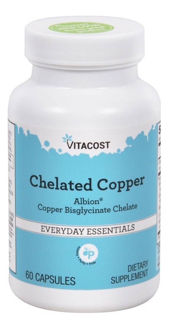 Cobre Quelato Para Que Serve Cobre Quelado 2mg 60cpls Vitacost Importado Chelated Copper | Mercado Livre