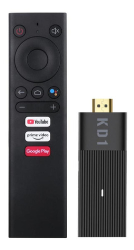 Imagen 1 de 1 de Tv stick Mecool KD1 de voz 4K 16GB negro con 2GB de memoria RAM