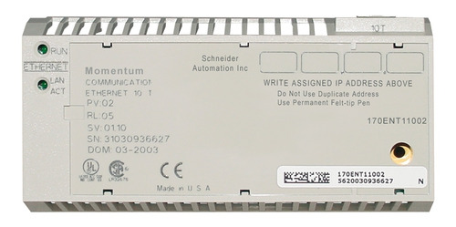 170ent11002 Plc Adaptador De Comunicacií¿n Ethernet Momentu