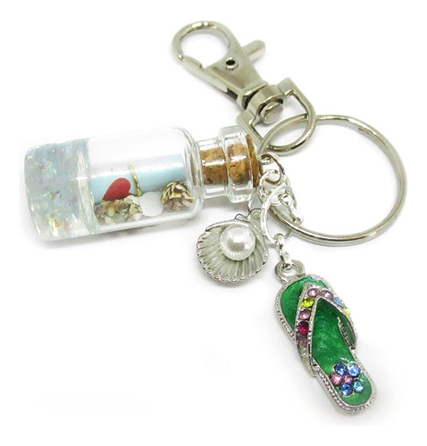 Rear View Mirror Beach Charm - Cute Beach Bottle Car Charm -