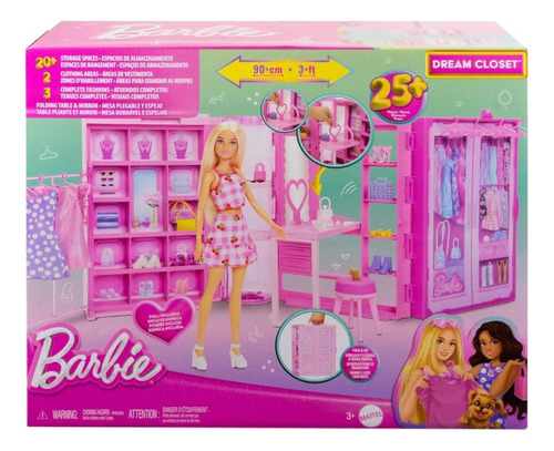 Barbie Closet De Los Suenos Con Muñeca Mattel