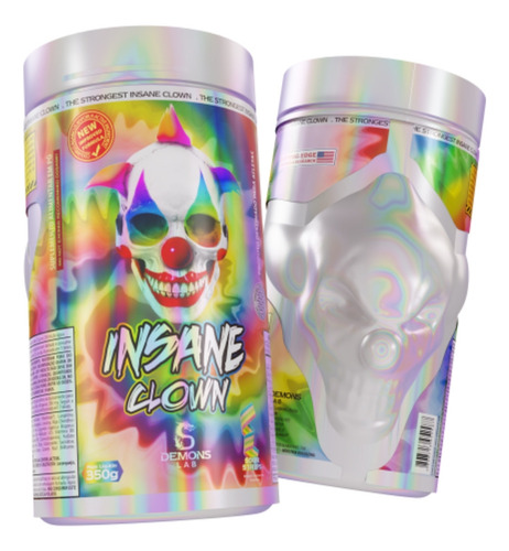 Pré-treino Insane Clown Pote 350g Demons Lab Sour Strips