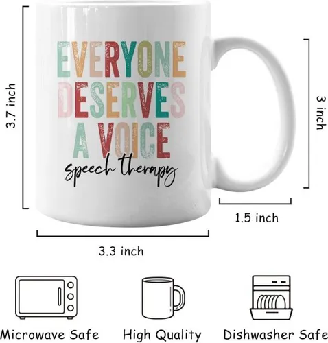 Iwxyi Taza De Café Para Terapia Del Habla, 11 Oz, Regalos Pa