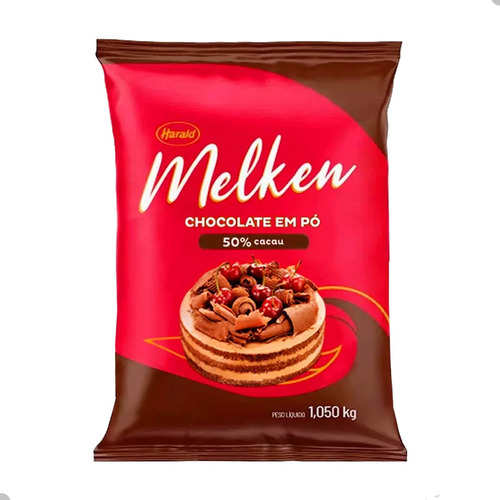 Chocolate Em Pó 50% Cacau Harald Melken C/10 Atacado 10kg