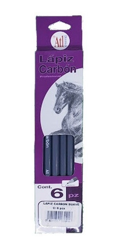 Carbon Lapices Atl Profesional Suave, Caja 6 Pzas