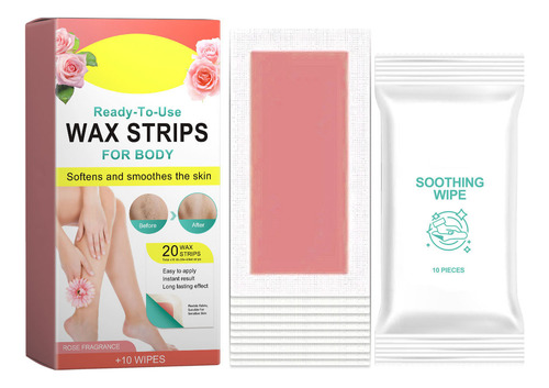 Tiras De Cera F Para Cuerpo, 20 Unidades, Para Cabello Remo