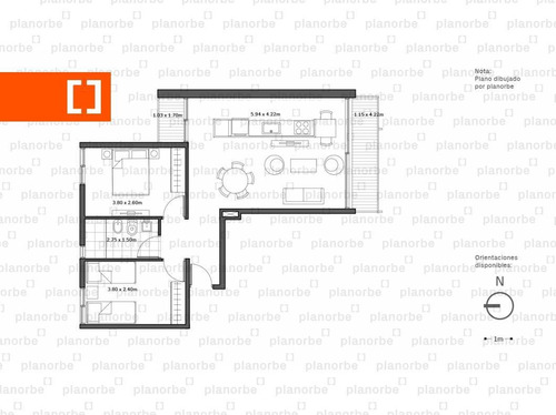 Venta De Apartamento Obra Construcción 2 Dormitorios En Centro, 01 Del Centro Unidad 305