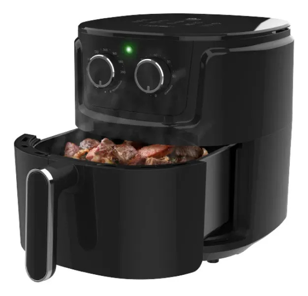 Air Fryer Kian Af108 5l Preta 1500w Fritadeira Elétrica Preto
