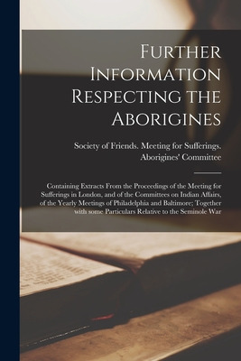 Libro Further Information Respecting The Aborigines [micr...