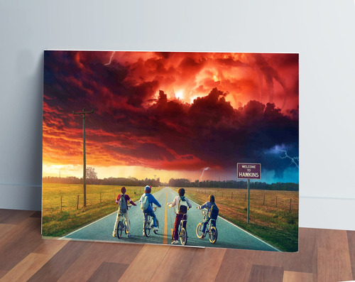 Cuadro Stranger Things 530 50x70 Mdf Memoestampados