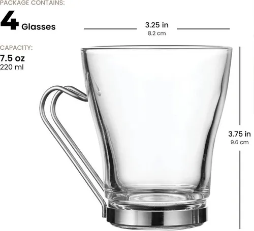 Taza De Café De Vidrio Bormioli Rocco Oslo - Tazas De Café E