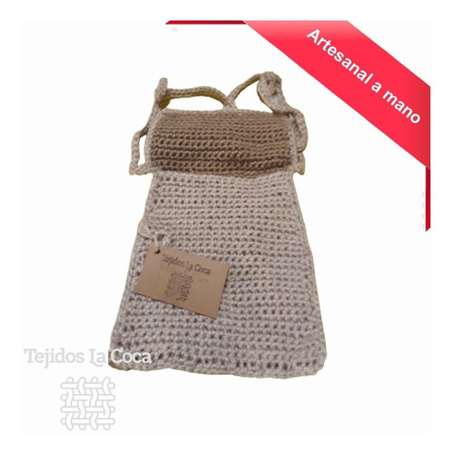 Bandolera Bicolor Lana Crochet / Artesanal (tlc55)