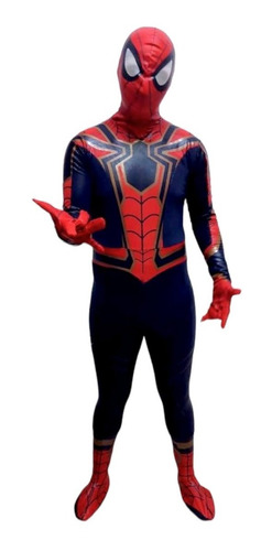 Disfraz Spiderman O Hombre Araña Adulto Lycra Deportiva Mod2