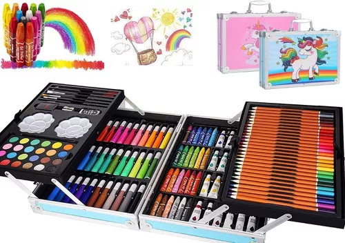 Set de Arte Profesional, E T EASYTAO Kit de Dibujo Colores Profesionales,  Incluida la Lapices de Color, Marcadores, Con Caja de Aluminio, Ideal  Regalo para Niños, Estudiantes, Principiantes y Artistas : 