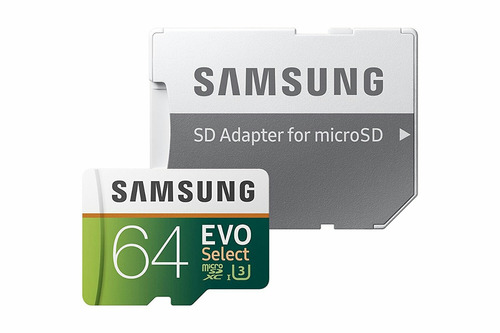 Cartão De Memória Micro Sd Sdxc Samsung Evo 64gb 100mb/s U3