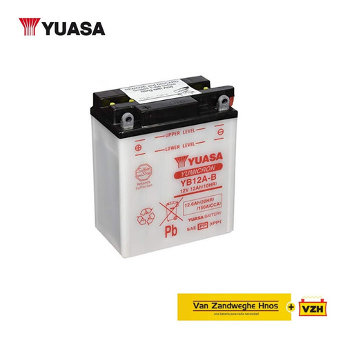 Imagen 1 de 1 de Batería Moto Yuasa Yb12a-b Honda Xl600v Transalp 89/90