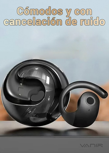 VANIR Audifonos Inalámbricos Bluetooth, Auriculares Gamer Deportivos, audifonos oido abierto, Oído Abierto, Batería Larga, top 10 mejores audífonos Compatibles Android iOS