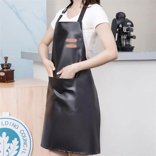 Delantal Impermeable Y Resistente Al Aceite Para Mujer, 1 Pi