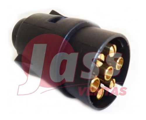 Ficha Conector Trailer Acoplado Plastico 7 Vias Macho Hembra