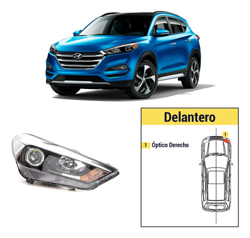 Óptico Derecho Hyundai Tucson 2017 - 2018