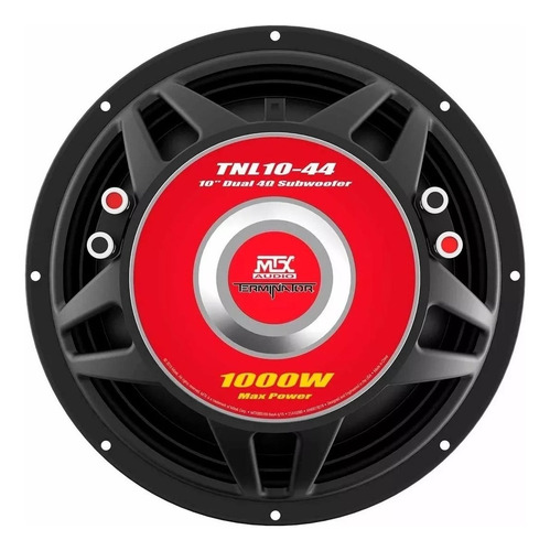 Subwoofer Doble Bobina De 10 PuLG 1000w Max Mtx Tnl10-44