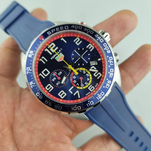 Reloj Red Bull Formula1 Cronoesferas Func. Caucho Y Acero (Reacondicionado)
