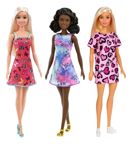comprar Barbie Fashion Dolls. Paquete De 3 Muñecas. Barbies Básicas.