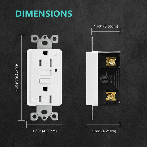Receptáculo Gfci Con Led Resistente A La Intemperie 15a 125v