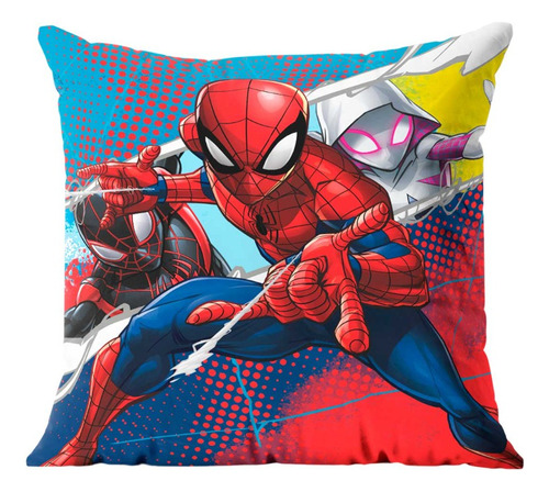 Cojín Spiderman Lucha Color Rojo