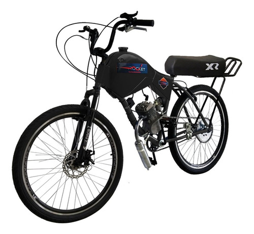 Bicicleta Motorizada 80cc Coroa 52 Fr/susp Bancoxr Carenada Cor Preto Cadillac Tamanho Do Quadro 19