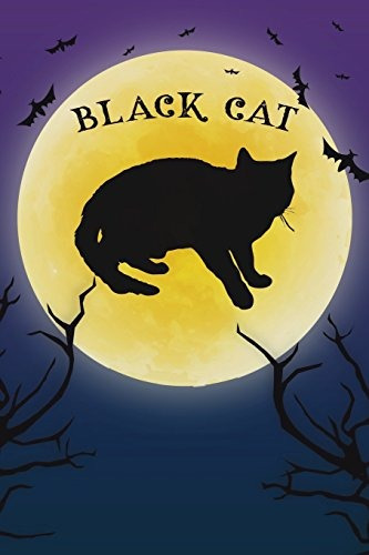 Black Cat Notebook Halloween Journal Spooky Halloween Themed