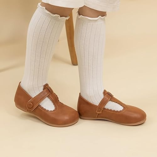 Zapatos Escolares Cafés Meckior Para Niña Talla 19 Nuevos