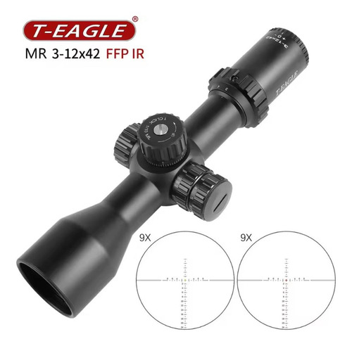Luneta T-eagle Optics Mr 3-12x42 Hd Ffp Airgun,co2,airsoft.