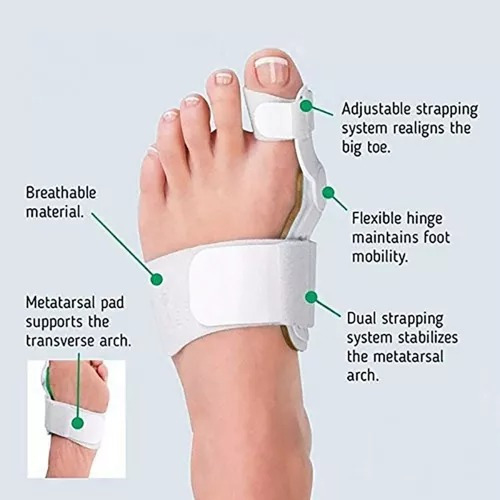 Plantilla Rígida Férula Corrector Juanetes Hallux Valgus