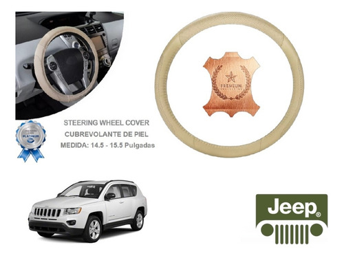 Funda Cubrevolante Beige Piel Nissan Jeep Compass 2014